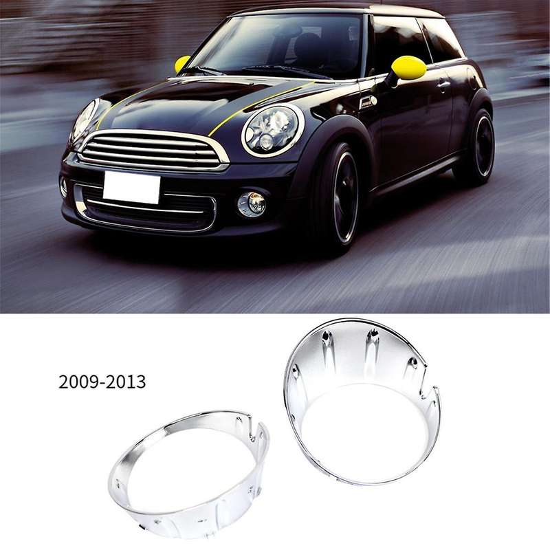 Front Chrome Bumper Fog Light Cover Fog Light Trim Ring for Mini R55 R58 R56 R57 R59 2011-2015 51117