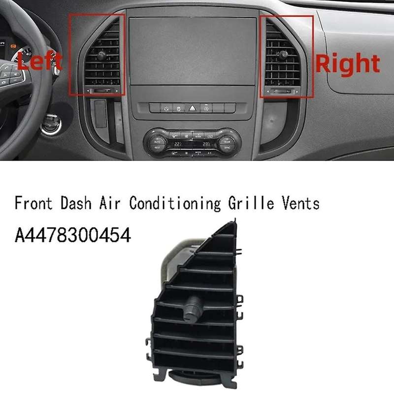 Front Dash Center Left Air Conditioning Grille Vents for V260 W447 W448 15-24 A4478300454
