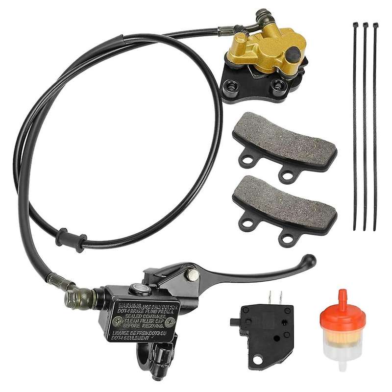 Front Disc Hydraulic Brake Master Cylinder Caliper Assembly for 50Cc 70Cc 90Cc 110Cc 125Cc RZF Db-X1