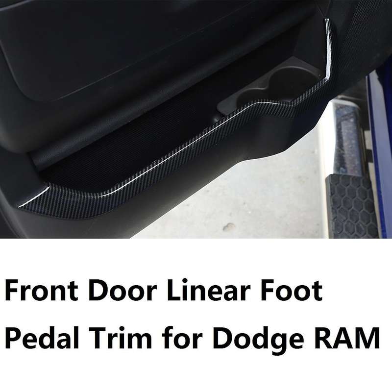 Front Door Linear Foot Pedal Trim for RAM 1500 2500 3500 2010-2017, 2PCS