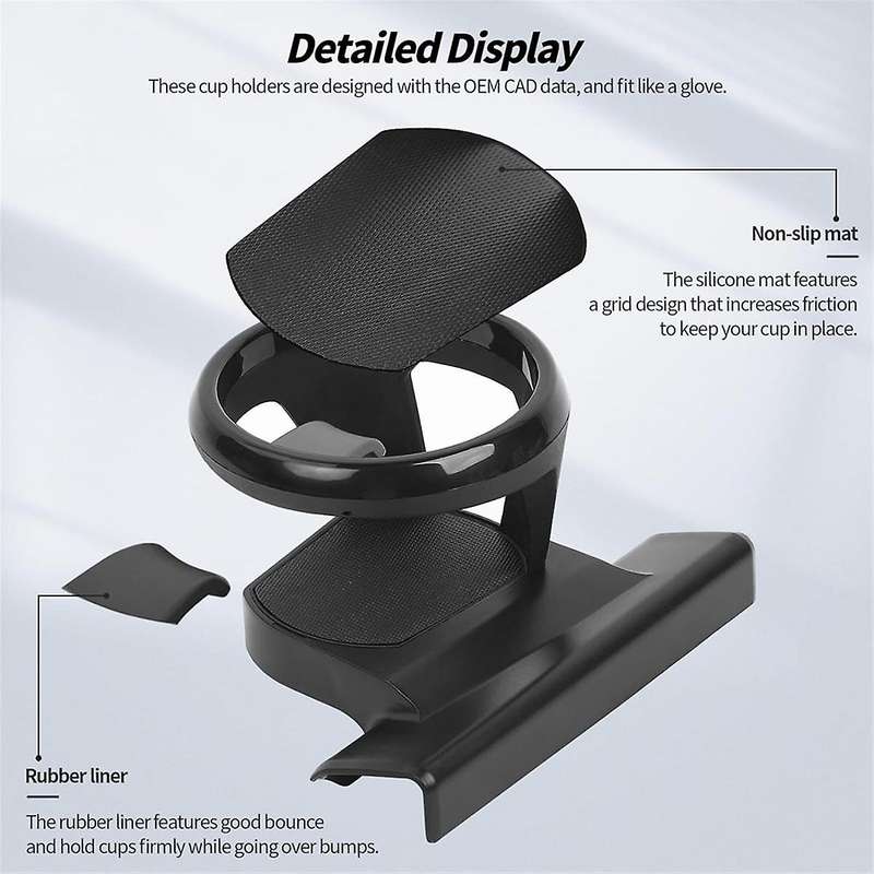 Front Door Side Water Cup Holder for Wrangler JK JKU 2011-2017 Side Door Drink Cup Holder ,Right