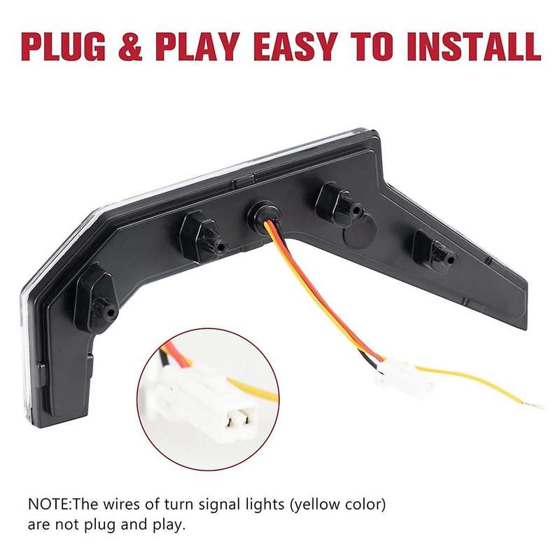 Front Fang Accent Lights Kit, Signature Light with Led Turn Signal for Rzr Xp 4 1000/rzr 900 Xc 900