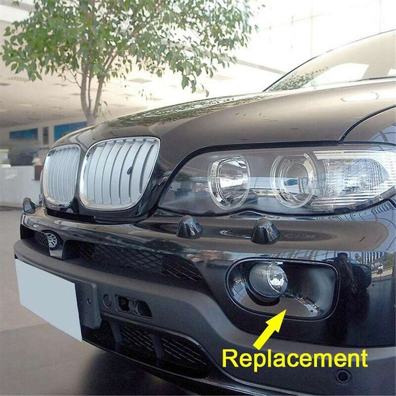 Front Fog Lamp Cover Cover Front Bumper Fog Lamp Cover for X5 E53 2004-2006 51117129299 51117129300