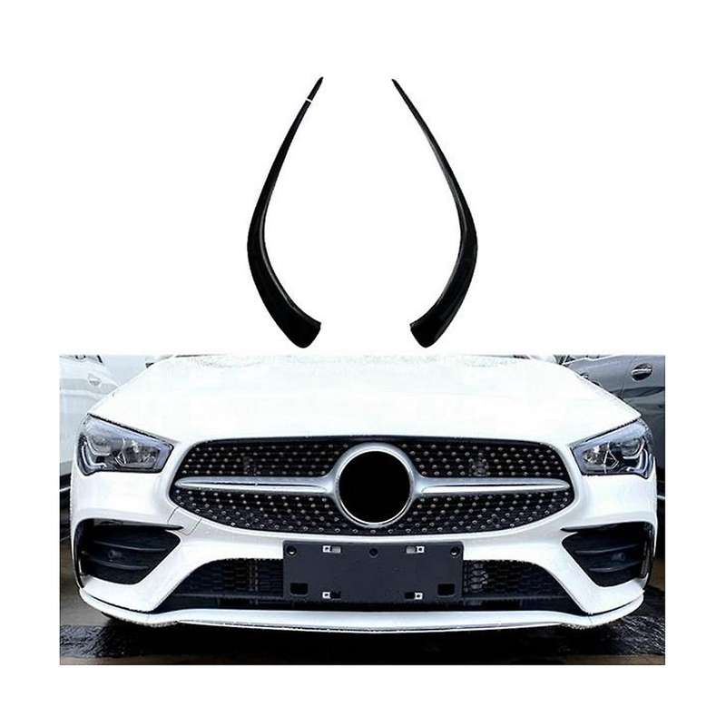 Front Fog Lamp Brow Decorative Frame Front Bumper Spoiler Front Bar Wind Knife Auto for W118 C118 C