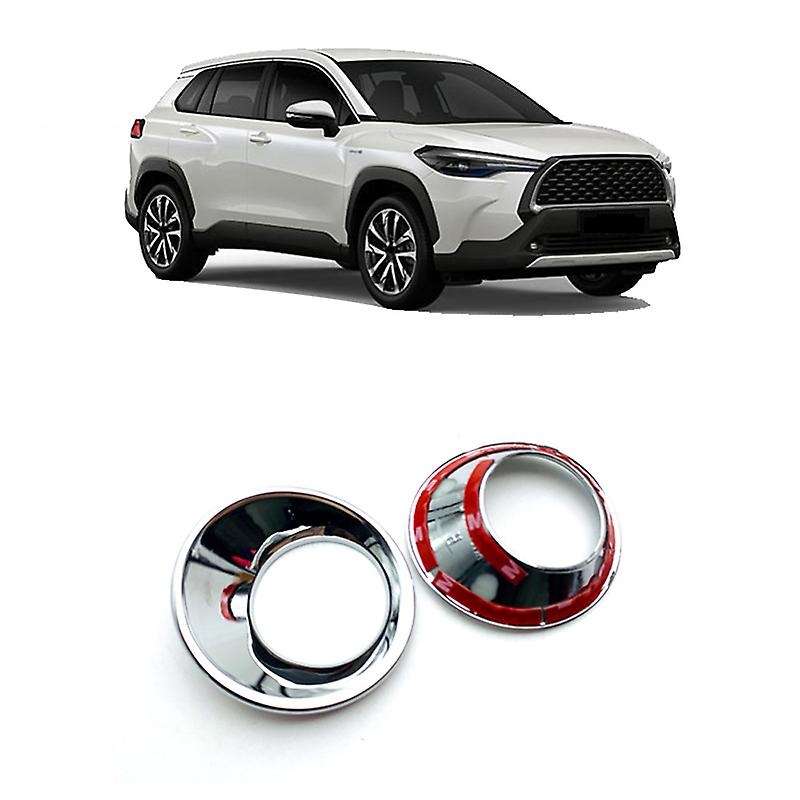 Front Fog Lamp Light Cover for 2020 2021 Corolla Cross Car Styling ABS Chrome