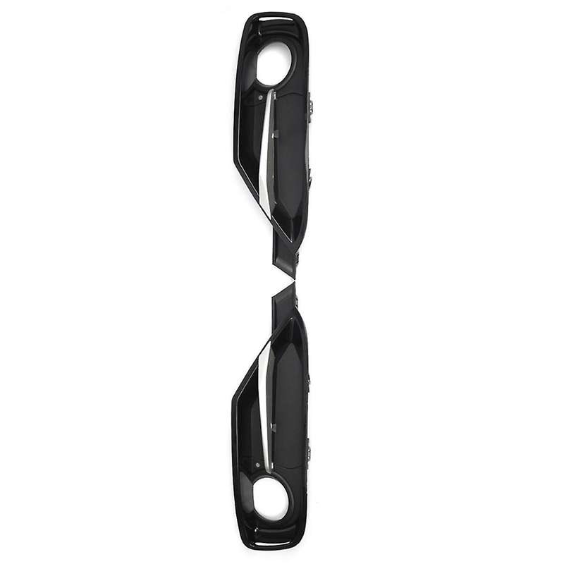 Front Fog Light Bezel Cover with Decorative Strips for 3 Series F30 F31 2011-2017 Fog Light Grille