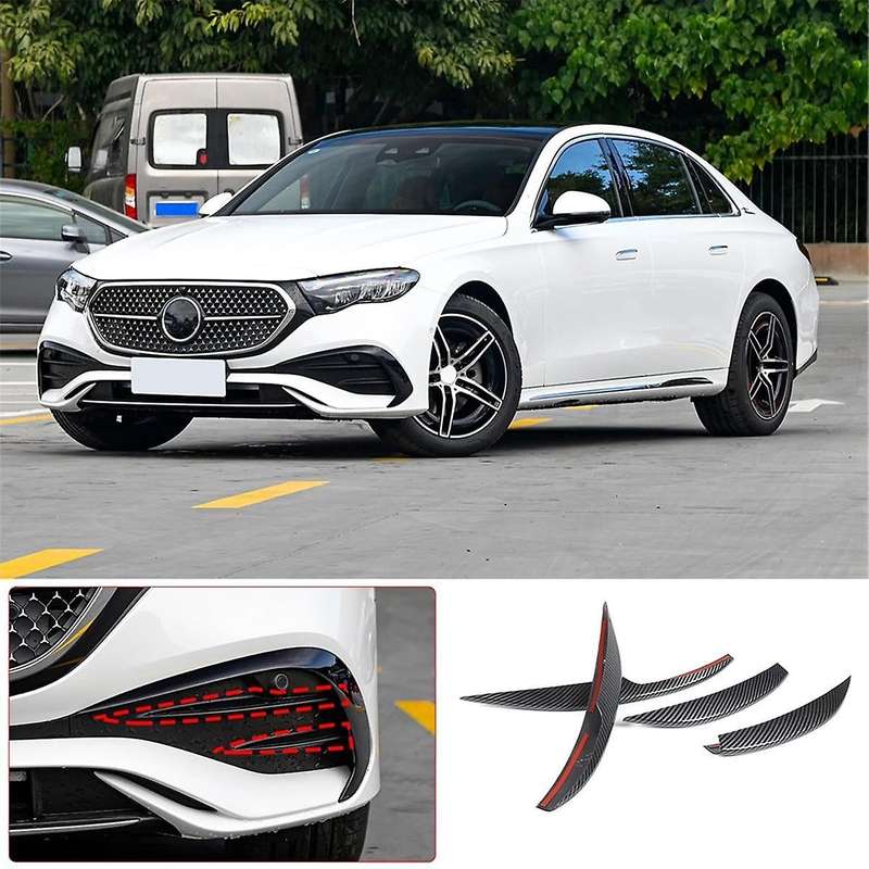 Front Fog Lamp Cover Trim for E Class W214 2024 Accessories Carbon Fiber