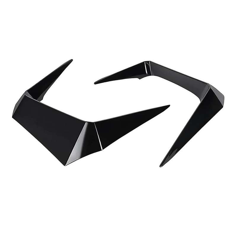 Front Fog Light Cover Fog Lamp Trim Eyebrow Spoiler Decor Frame for 2019 2020 2021 Accessories,Black
