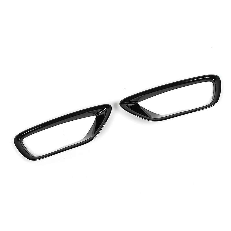 Front Fog Light Cover Fog Lamp Trim Bezels ABS for Grand 2018 2019 2020 2021 (Black)