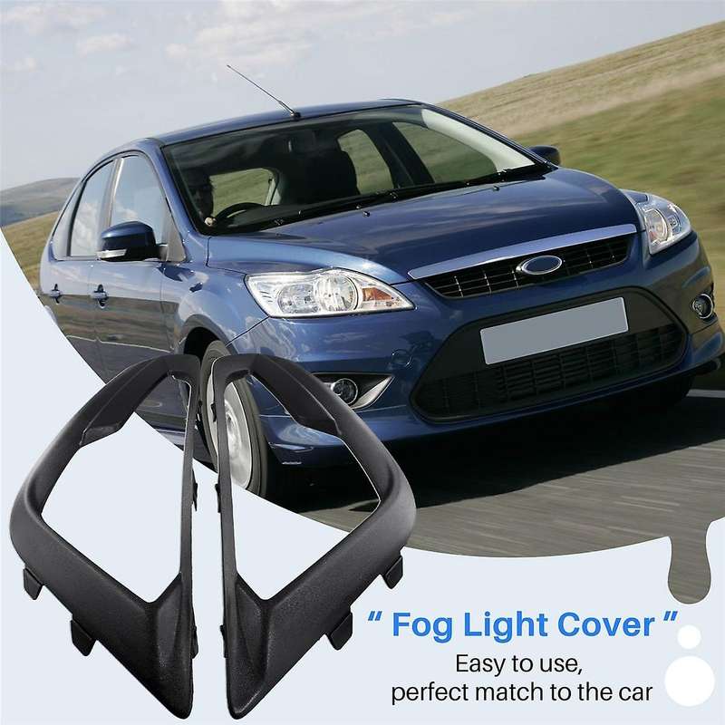 Front Fog Light Cover for 2018-2012 Headlight Frame Trim GN15-15A298-AAWD GN15-15A299-AAWD