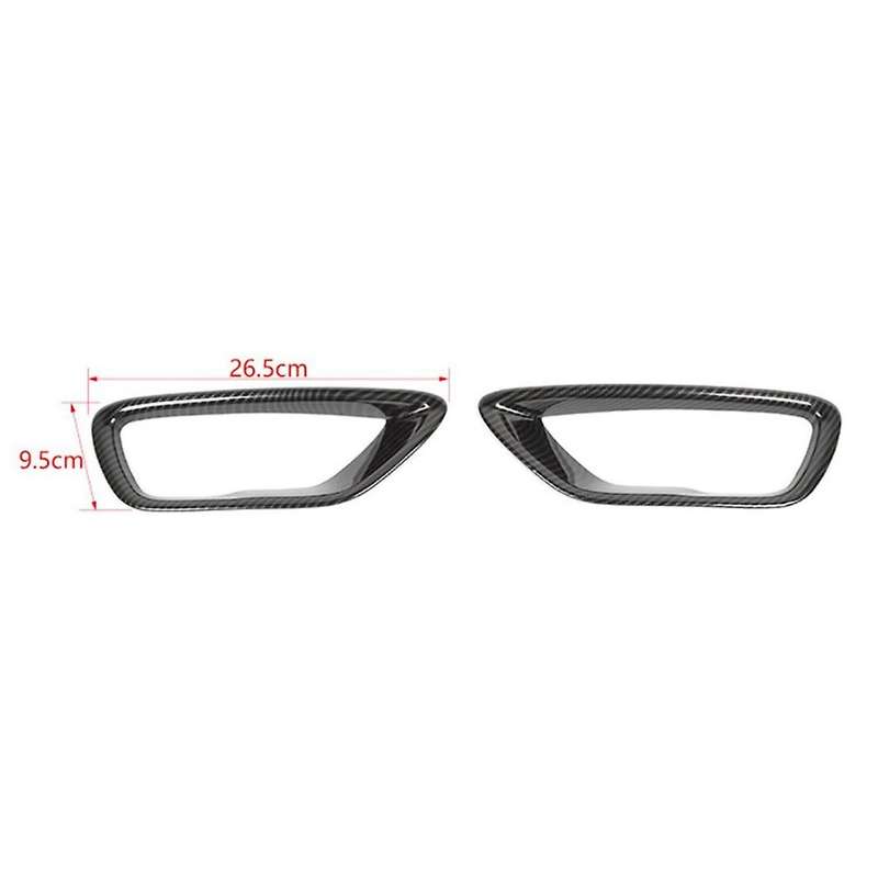 Front Fog Light Cover Fog Lamp Trim Bezels ABS for Grand 2018 2019 2020 2021 (Carbon Fiber)
