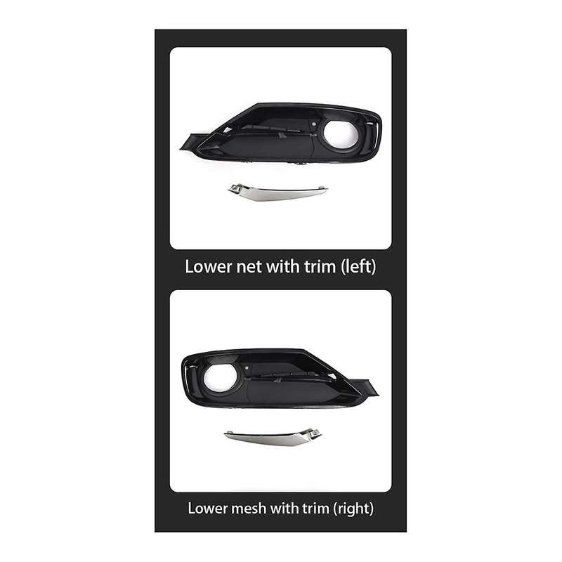 Front Fog Light Bezel Cover without Decorative Strips for 3 Series F30 F31 2011-2017 Fog Light Grill