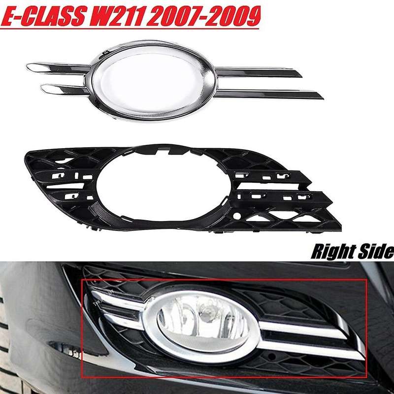 Front Fog Light Grill Chrome Trim Cover RH for - E-CLASS W211 2007-2009 2118850822 A2118851274
