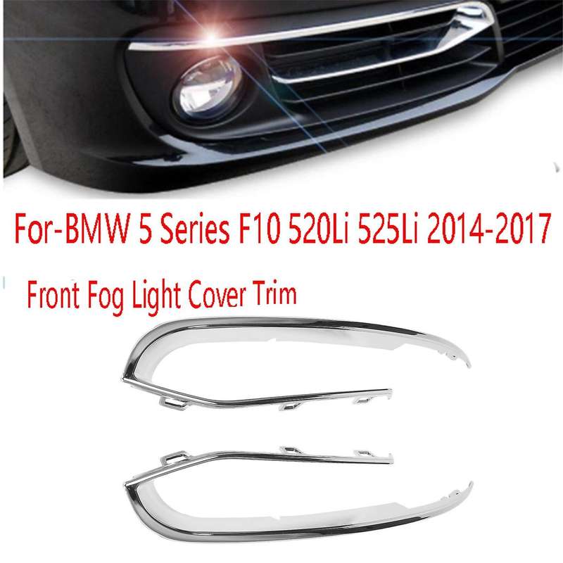 Front Fog Light Cover Trim Fog Light Brow Cover Front Bumper Fog Lamp Trim for 5 Series F10 520Li 52
