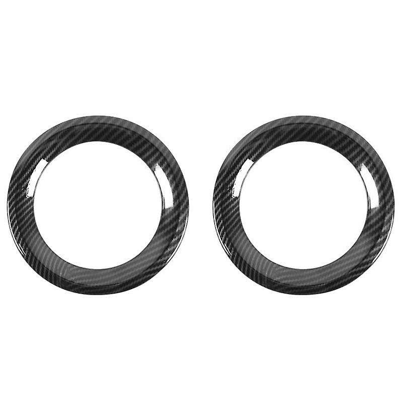 Front Fog Light Cover Trim for 2019 ABS Fog Light Decorative Cover Trim Car Accessories(Carbon Fiber