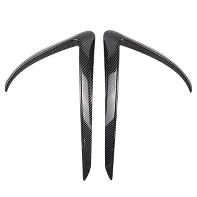 Front Fog Light Eyebrow Cover Trim Front Bumper Trim Car Front Blade Trim for 2017-2019