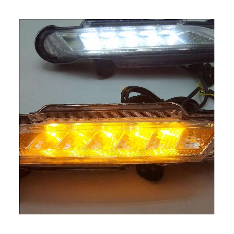 Front Fog Light Daytime Running Light Turn Signal Light (yellow Turn Signal Light) Car for Yaris 20