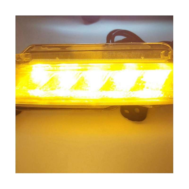 Front Fog Light Daytime Running Light Turn Signal Light (yellow Turn Signal Light) Car for Yaris 20