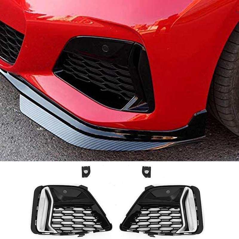 Front Fog Light Lamp Cover Grille Trim for - 3 Series G20 G28 M340I 330I 320I 330E 2019 2020 2021 20