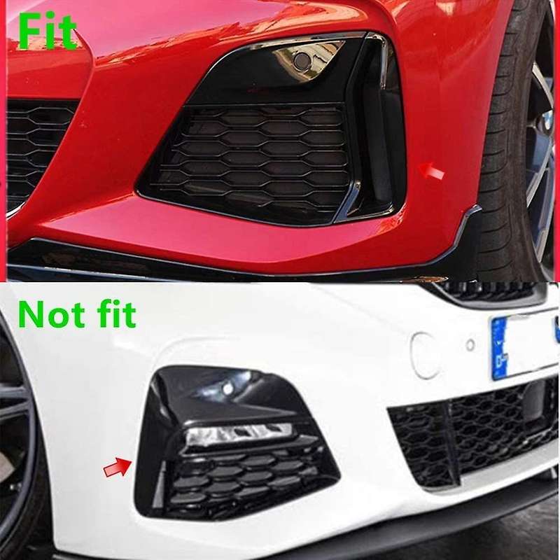 Front Fog Light Lamp Cover Grille Trim for - 3 Series G20 G28 M340I 330I 320I 330E 2019 2020 2021 20