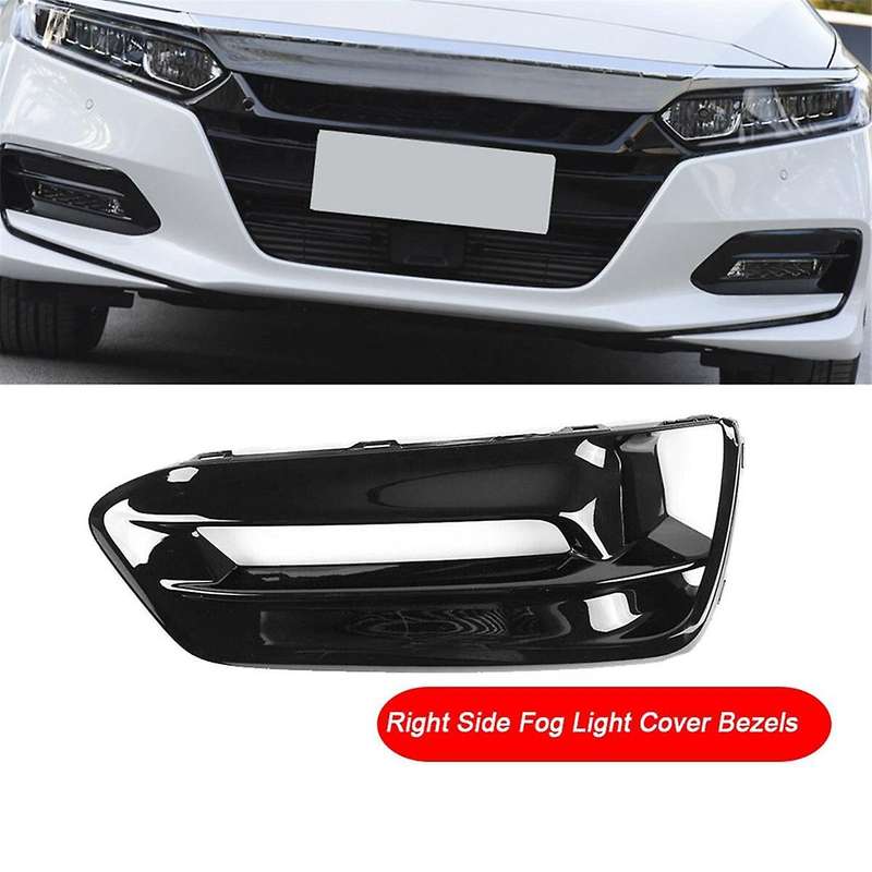 Front Fog Light Lamp Cover Left / Drive Side Bezel for Accord 2018 2019 2020 Lower Bumper Grille Tr