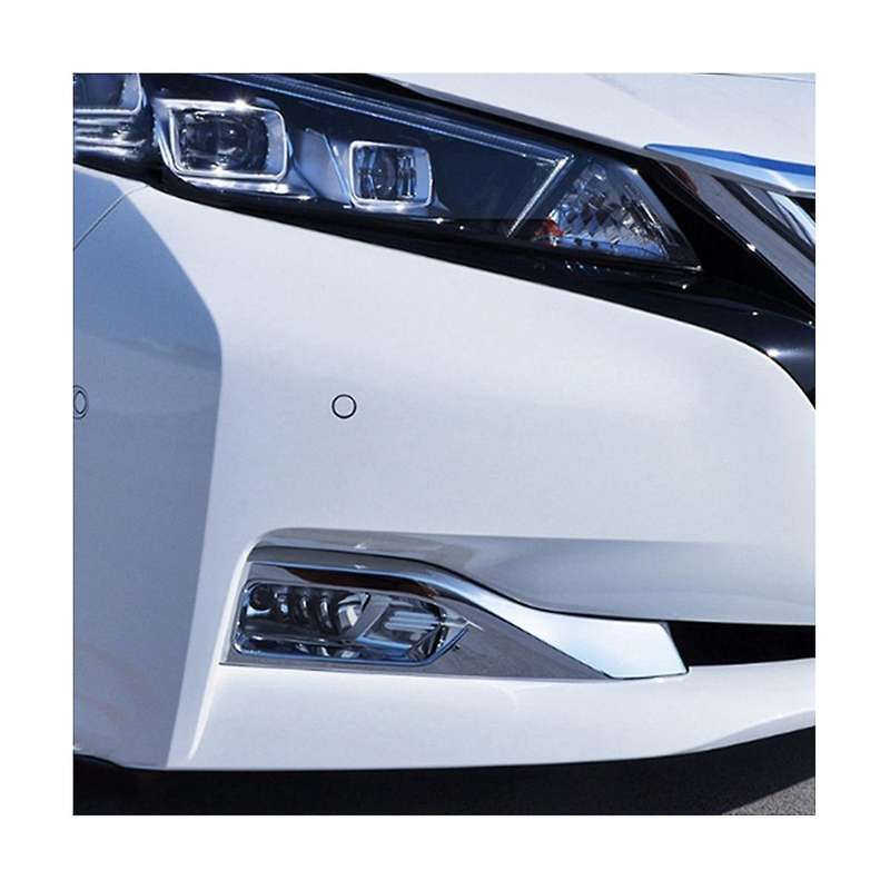 Front Fog Light Lamp Cover Trim Foglight Bezel Decoration Frame Chrome for Leaf Ze1 2018-2022
