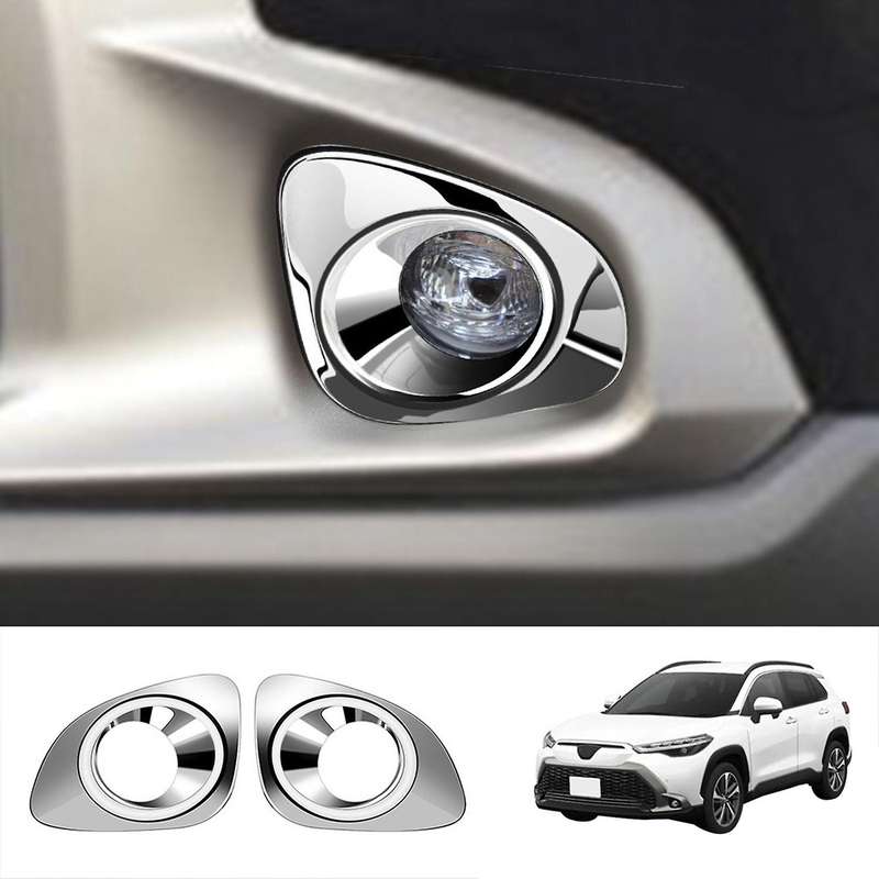 Front Fog Light Lamp Cover Trim Foglight Bezel Decoration Frame for Corolla Cross 2021 B