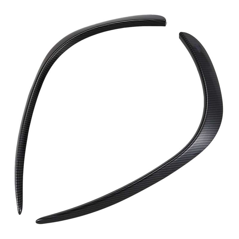 Front Fog Light Lamp Trim Cover Sticker Front Bumper Grille Slats for C Class W205 C43 C63