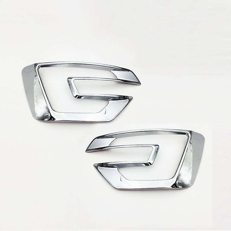 Front Fog Light Lamp Cover Trim Molding ABS Chrome for Explorer 2016-2017