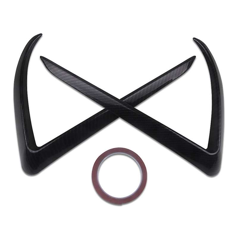 Front Fog Light Trim Cover for 2017 2018 2019 2020 ,Carbon Fiber