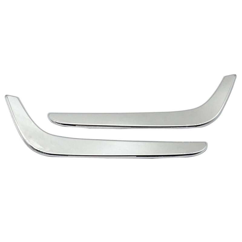 Front Fog Light Lower Cover Eyelid Trim Chrome for -V 2017 2018 2019