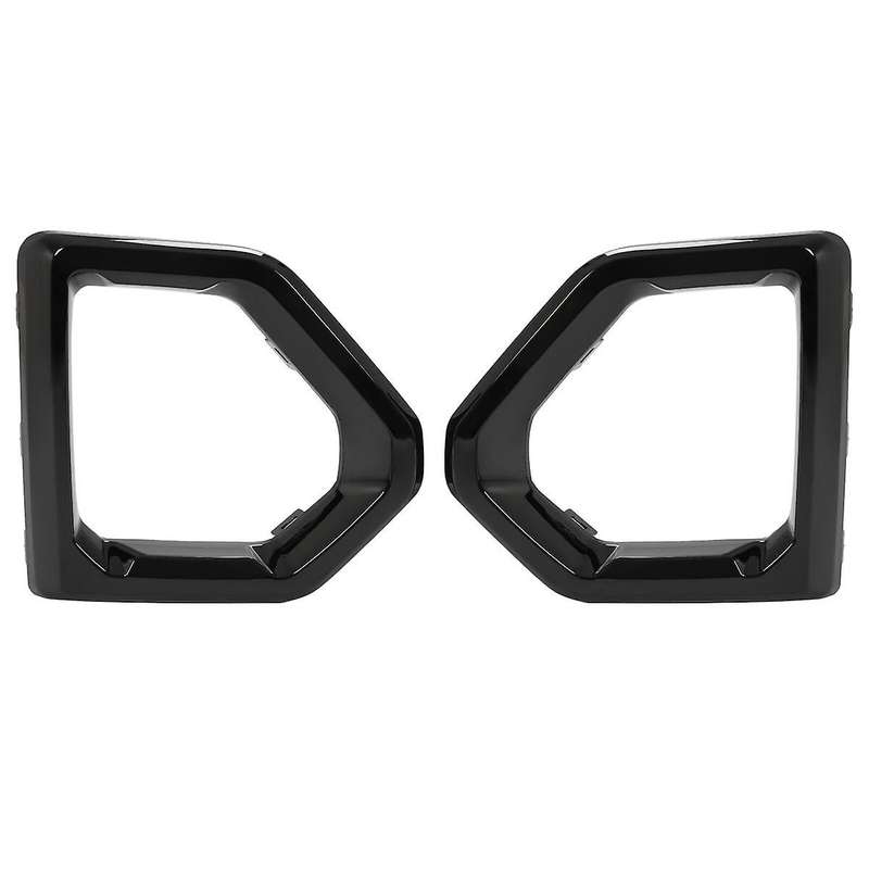 Front Fog Light Outer Bezel Cover Black Set for 1500 2019-2022