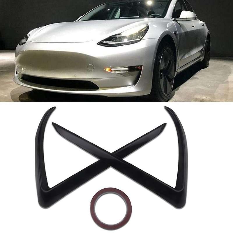 Front Fog Light Trim Cover for 2017 2018 2019 2020 ,Black