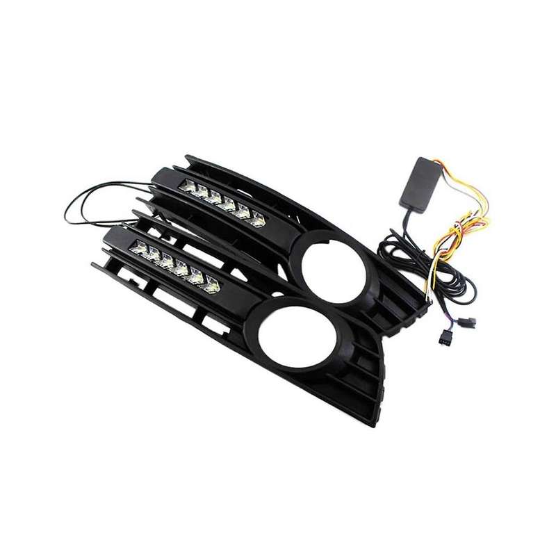 Front Fog Light Led Daytime Running Light Grille Fog Light Frame Car for A4 B6 2001-2005 8e0807681