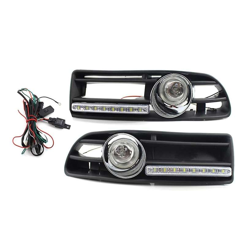 Front Fog Lights Assembly with Switch Harness Fog Lamp Grille Daytime Running Light for Mk4 1998-200