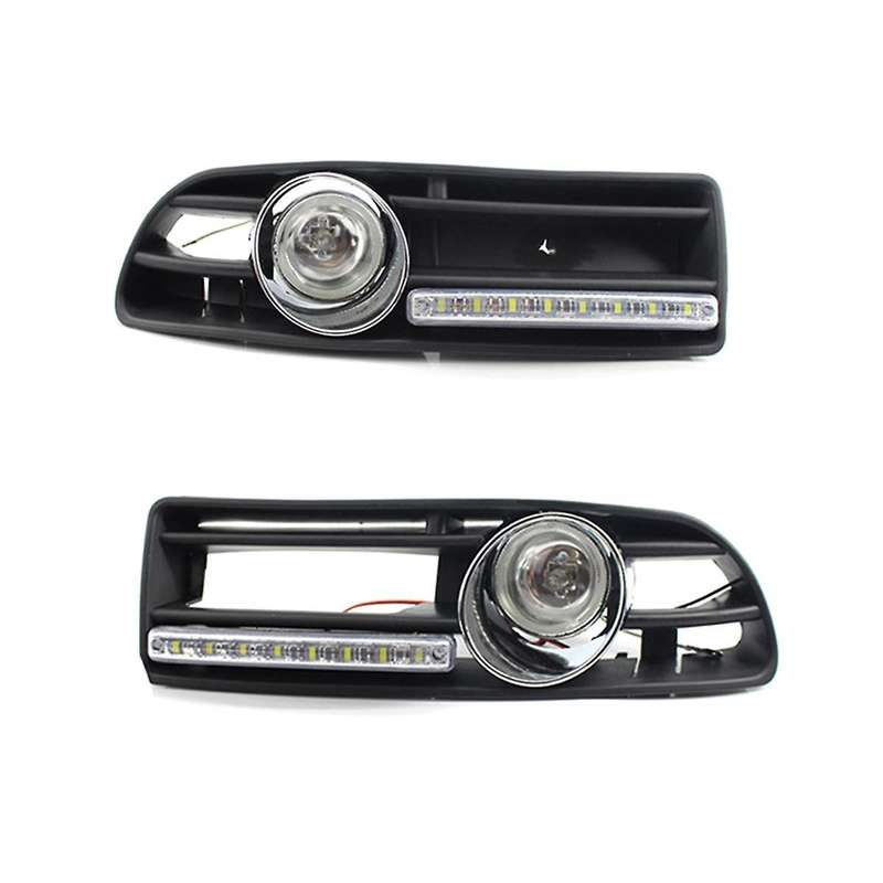 Front Fog Lights Assembly with Switch Harness Fog Lamp Grille Daytime Running Light for Mk4 1998-200