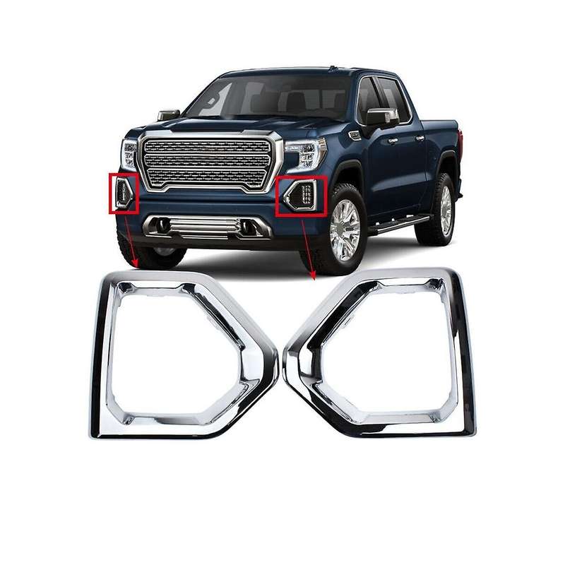 Front Fog Light Trim Strip Lampshade for 2019-2021 Fog Light Chrome Decoration Cover 84176753 8417