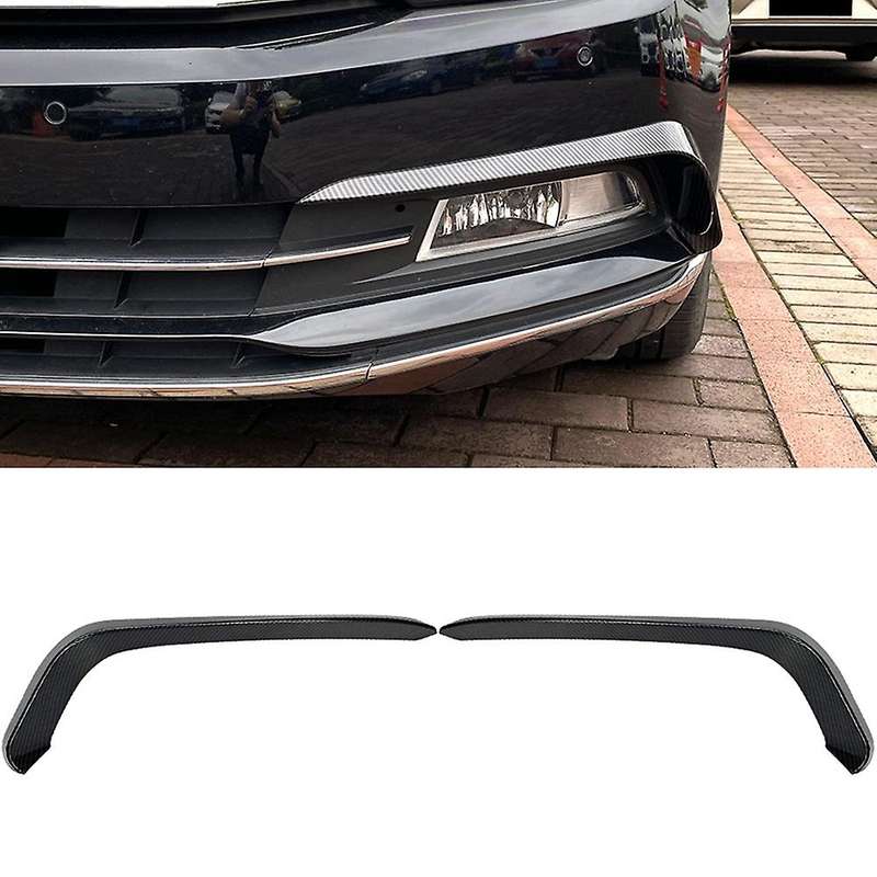 Front Fog Lights Eyebrow Wind Knife Sticker Spoiler for B8 2016-2019 Fog Lamp Eye Lid Cover Trim Car