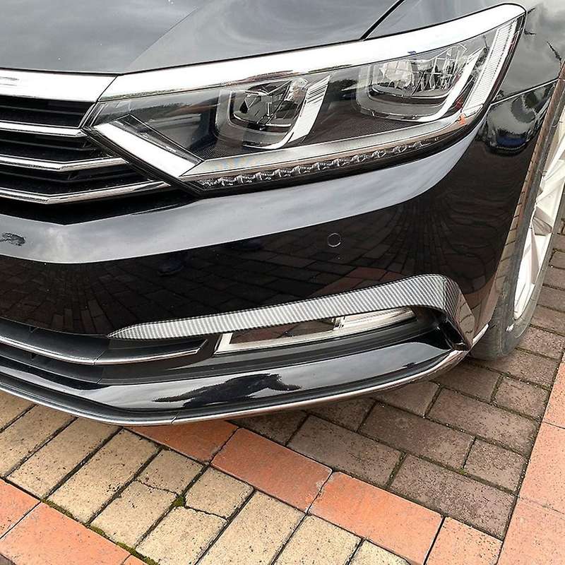 Front Fog Lights Eyebrow Wind Knife Sticker Spoiler for B8 2016-2019 Fog Lamp Eye Lid Cover Trim Car