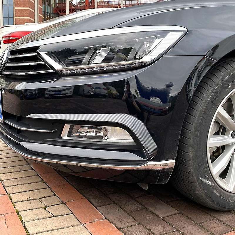 Front Fog Lights Eyebrow Wind Knife Sticker Spoiler for B8 2016-2019 Fog Lamp Eye Lid Cover Trim Car