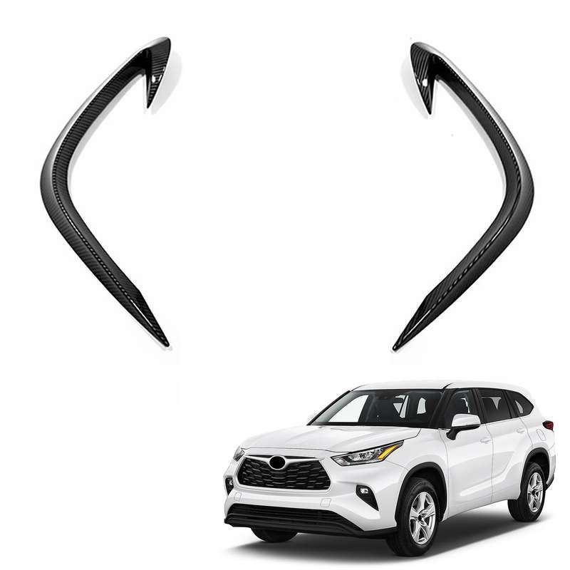 Front Fog Lights Eyebrow Wind Knife Sticker for 2020 2021 Fog Lamp Eye Lid Eyebrow Cover Trim