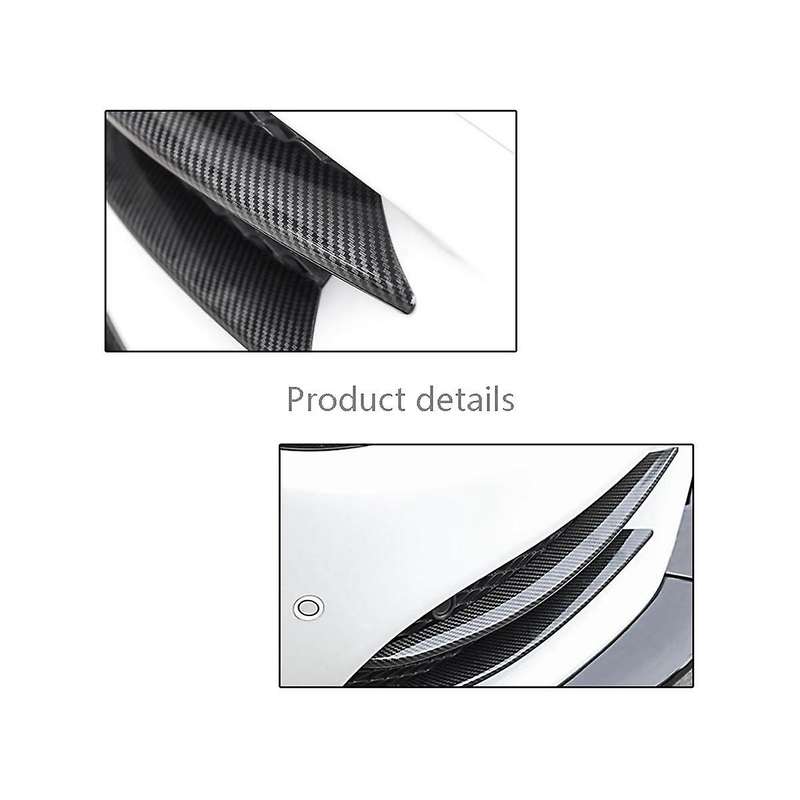 Front Fog Lights Trim Strips Bumper Lip Splitter Spoiler for C Class W205 C180 C200 C250 C260 C300