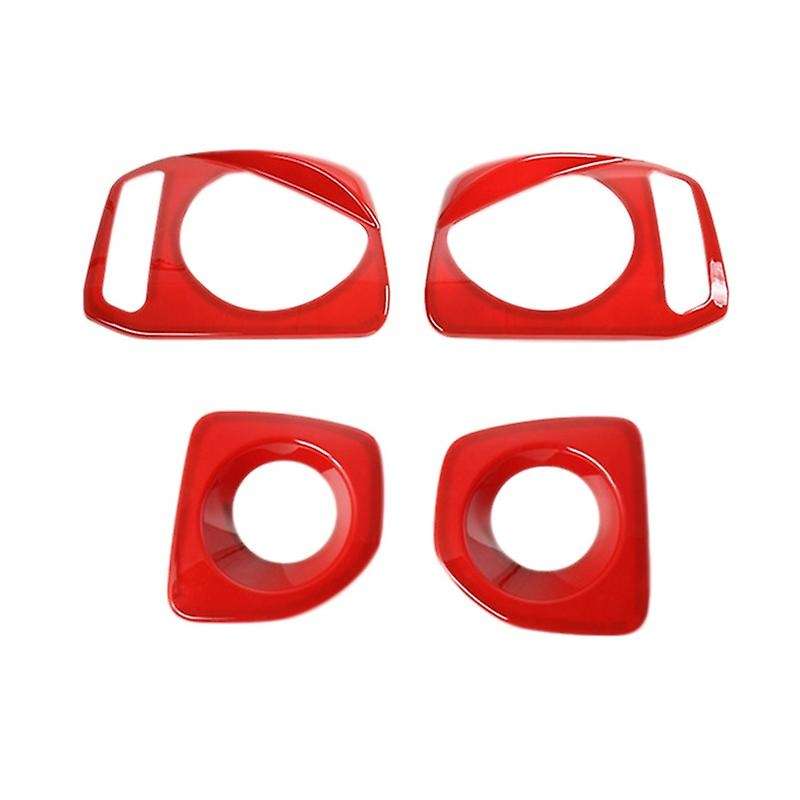 Front Fog Lihgt Cover HeadLight Lamp Protection Cover Trim for Jimny 2007-2017 Car Stickers Red