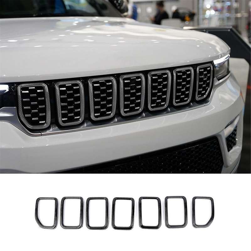 Front Grill Mesh Inserts Grille Kit for Grand 2022 Grand L 2021-2022 Accessories Abs Carbon Fiber