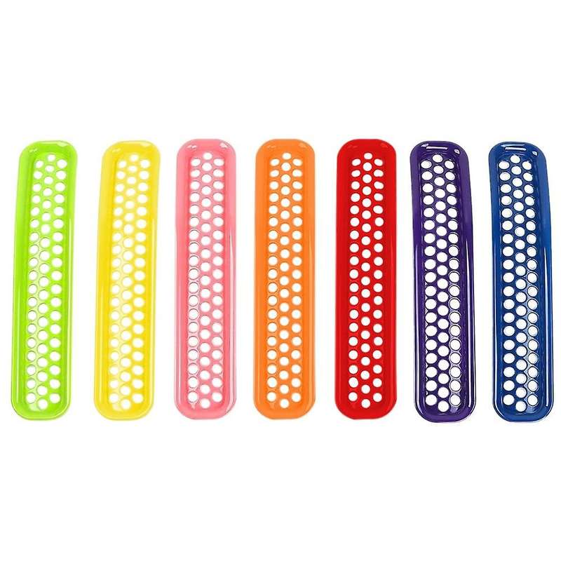 Front Grill Honeycomb Mesh Inserts Clip-in Grille Guard for Wrangler TJ & Unlimited 1997-2006 Colorf