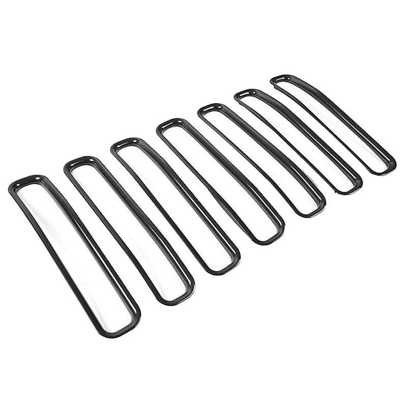Front Grill Inserts Cover Trims Kit for TJ 1997 1998 1999 2000 2001 2002 2003 2004 2005 2006 Accesso