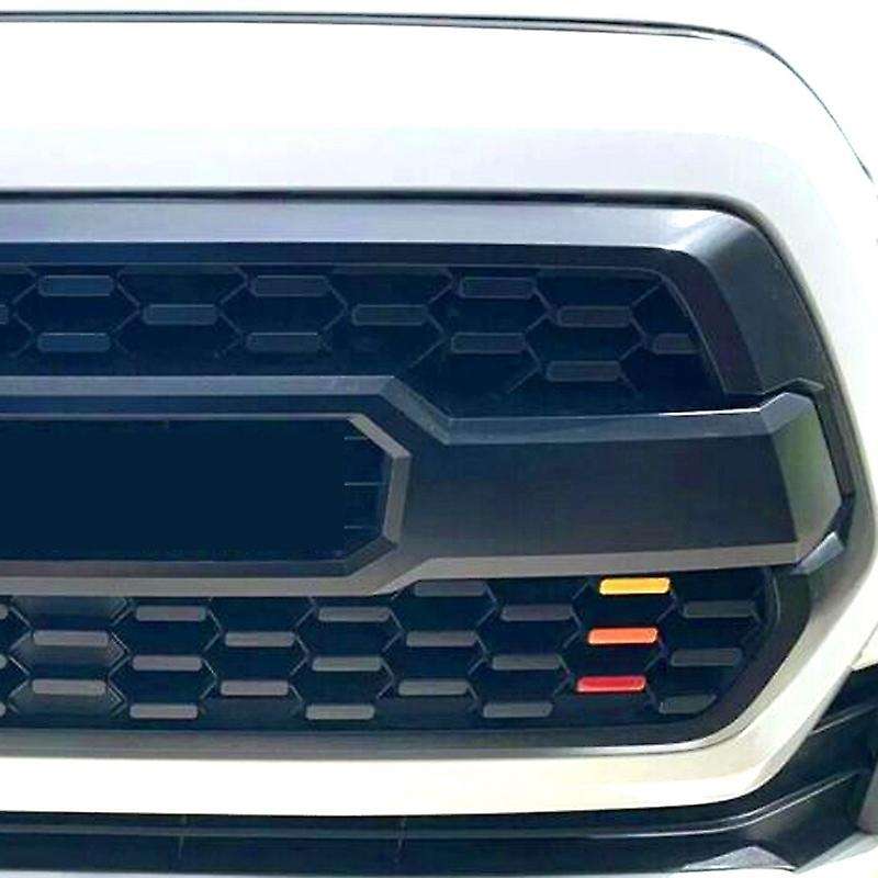 Front Grille 3 Color Inlay Wrap Decal Sticker for Pro 2016 2017 2018 2019 2020