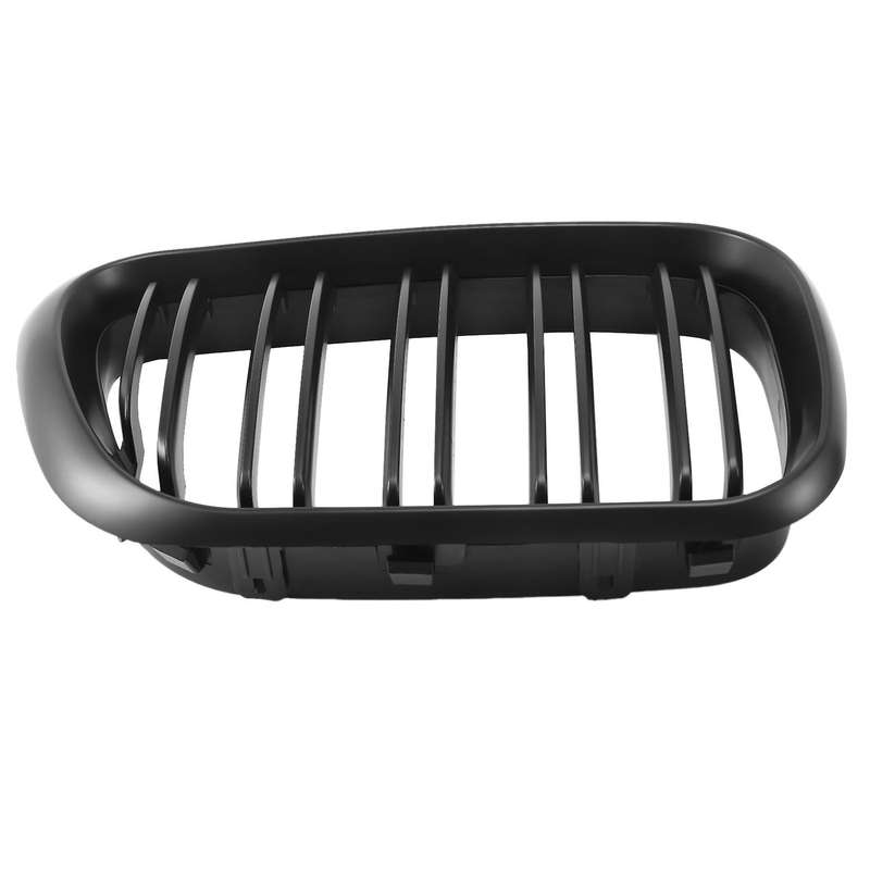 Front Grille Double Line Left Right Matte Black Kidney Grille Grill 51138250052 51138250051 for- X5