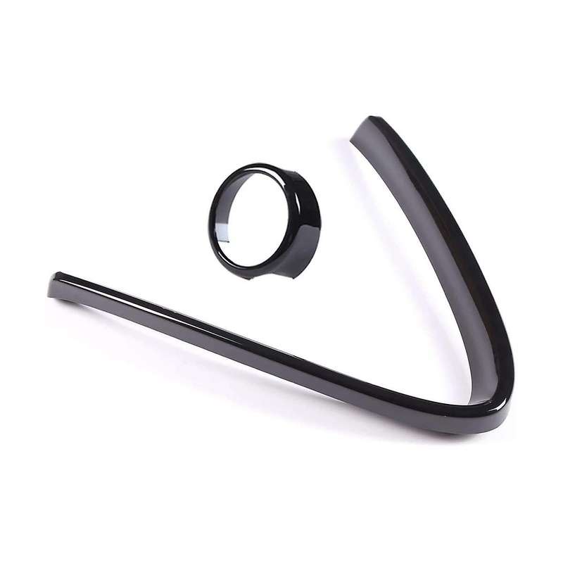 Front Grille Decoration Cover for 2017-2020 Exterior Accessories ,piano Black