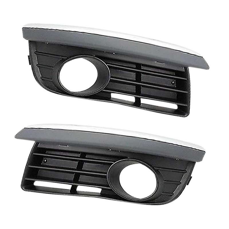 Front Grills Bumper Fog Lights Cover Lamp Frame Trim for MK5 2006-2010